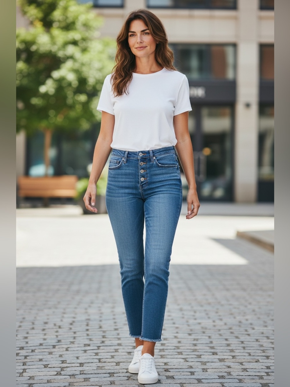 Madewell Blue Skinny Jeans Sleek Fit